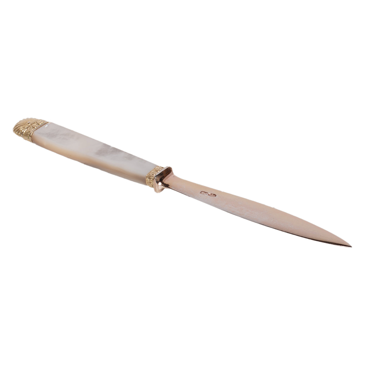 Antique Russian Imperial Romanov Silver Gilt Letter Opener Czar Nicholas II 1870