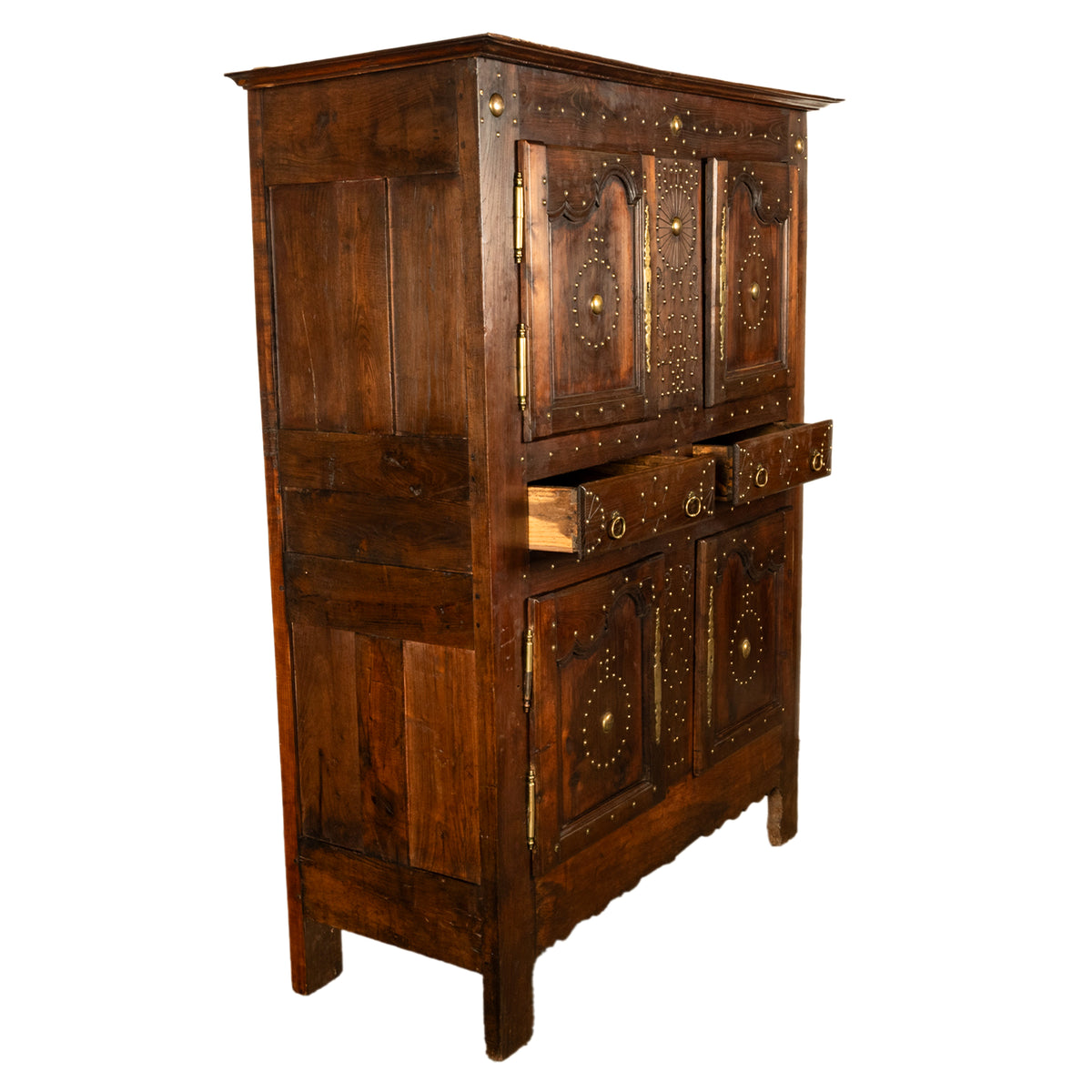 18th Century French Brittany Chestnut Cabinet, circa 1720
