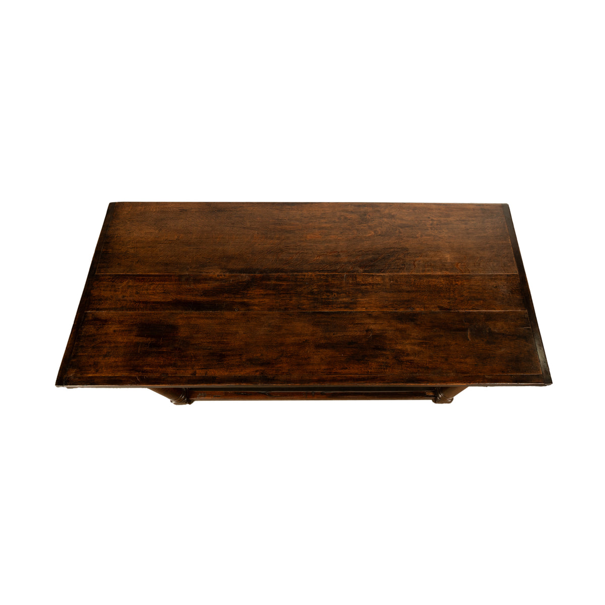 Antique 17th Century Charles I Jacobean 80" long Oak Refectory Dining Table 1630