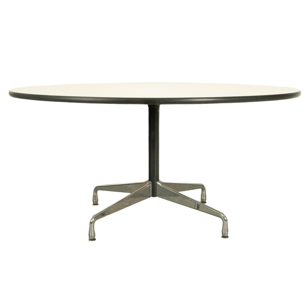 Large Mid Century Modern Circular 60" Eames Dining Conference Table Eames Vitra