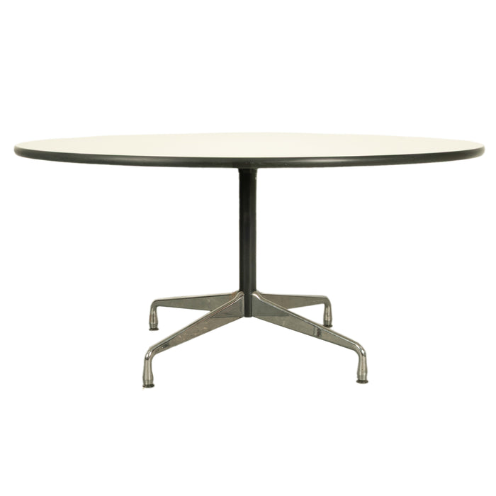 Large Mid Century Modern Circular 60" Eames Dining Conference Table Eames Vitra