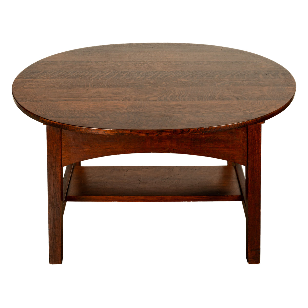 Antique American Arts & Crafts Mission Oak Library Table Desk Ritter Bros Philadelphia Circa 1910