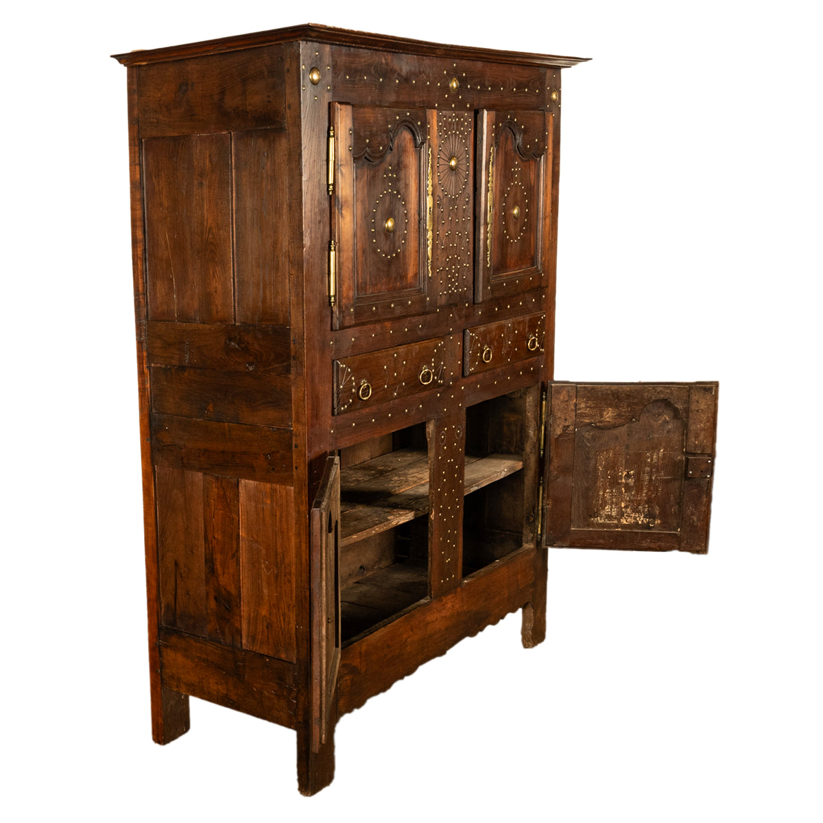 18th Century French Brittany Chestnut Cabinet, circa 1720