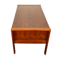 Mid Century Modern Danish Teak Desk Skovby Møbelfabrik 55" Wide Signed 1970