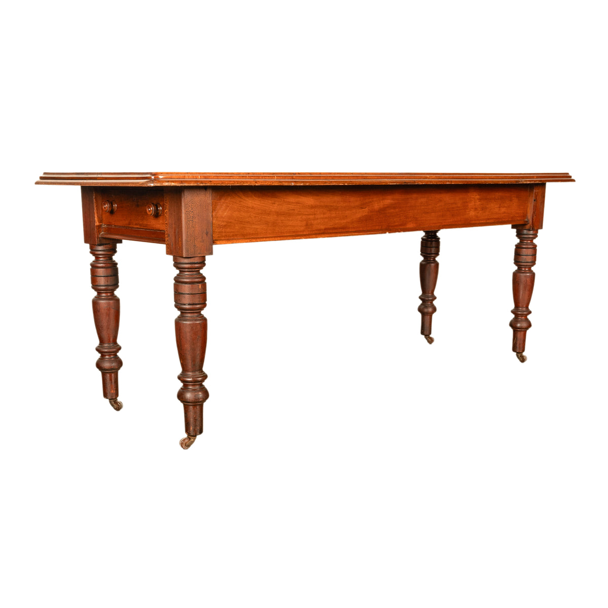 Antique 19th Century English Walnut Farm Country House Dining Refectory Table, circa 1860