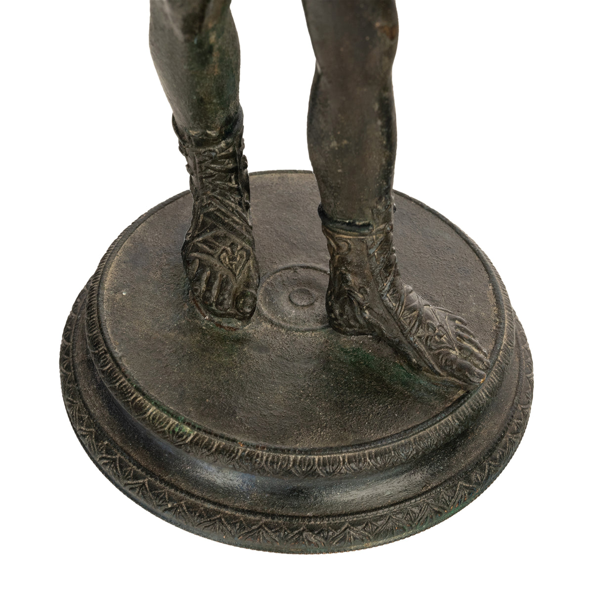 Antique Italian Pompeii Grand Tour Bronze Statue Narcissus Michele Amodio 1862