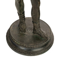 Antique Italian Pompeii Grand Tour Bronze Statue Narcissus Michele Amodio 1862