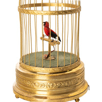 Antique German Singing Bird in a Cage Music Box Automaton by Karl Griesbaum 1930