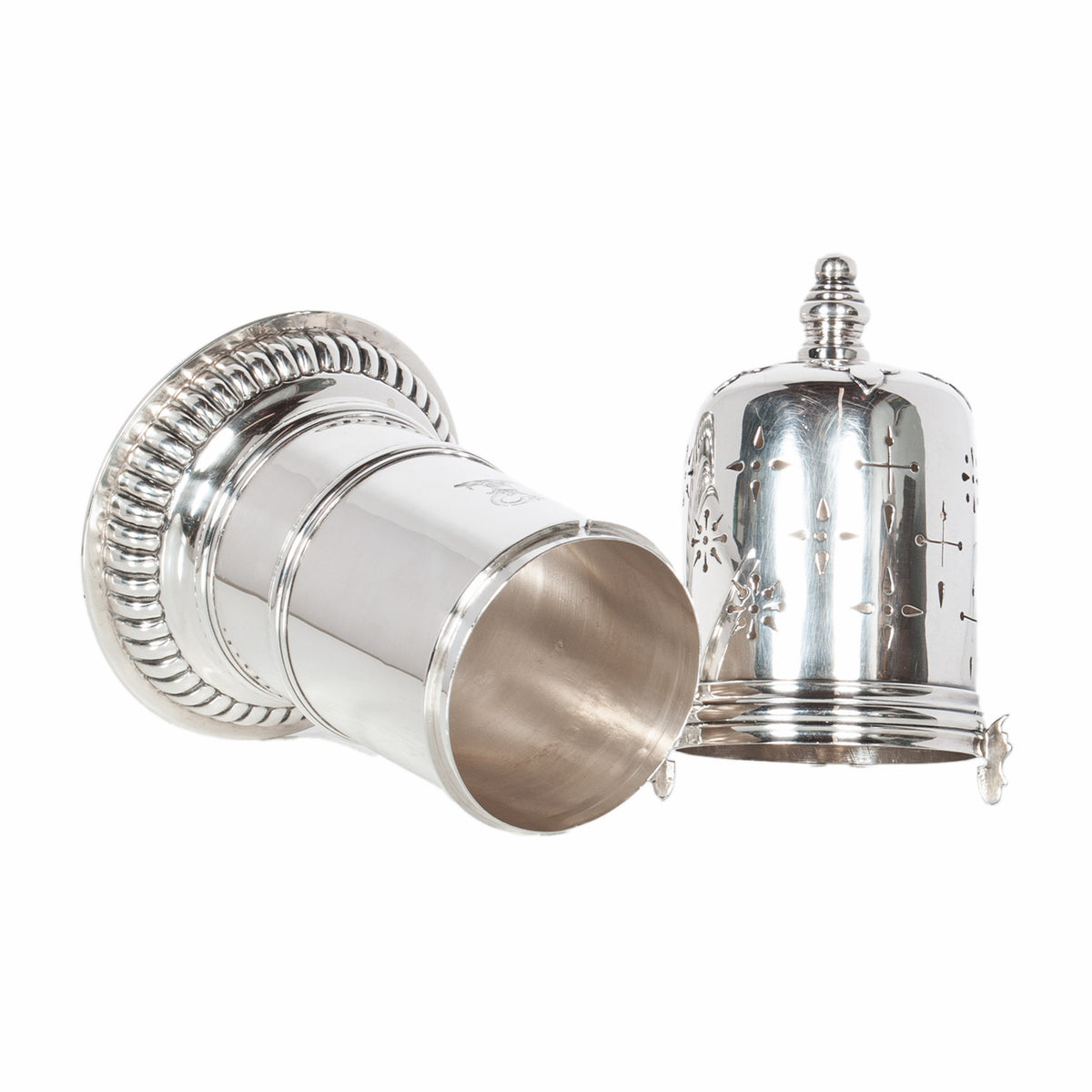 Antique English Sterling Silver Silver Sugar Shaker Caster Muffineer Elkington & Co London 1912