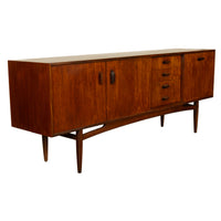 Mid Century Modern Vintage G-Plan "Brasilia" Long Teak Credenza sideboard 1965