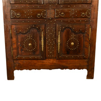 18th Century French Brittany Chestnut Cabinet, circa 1720