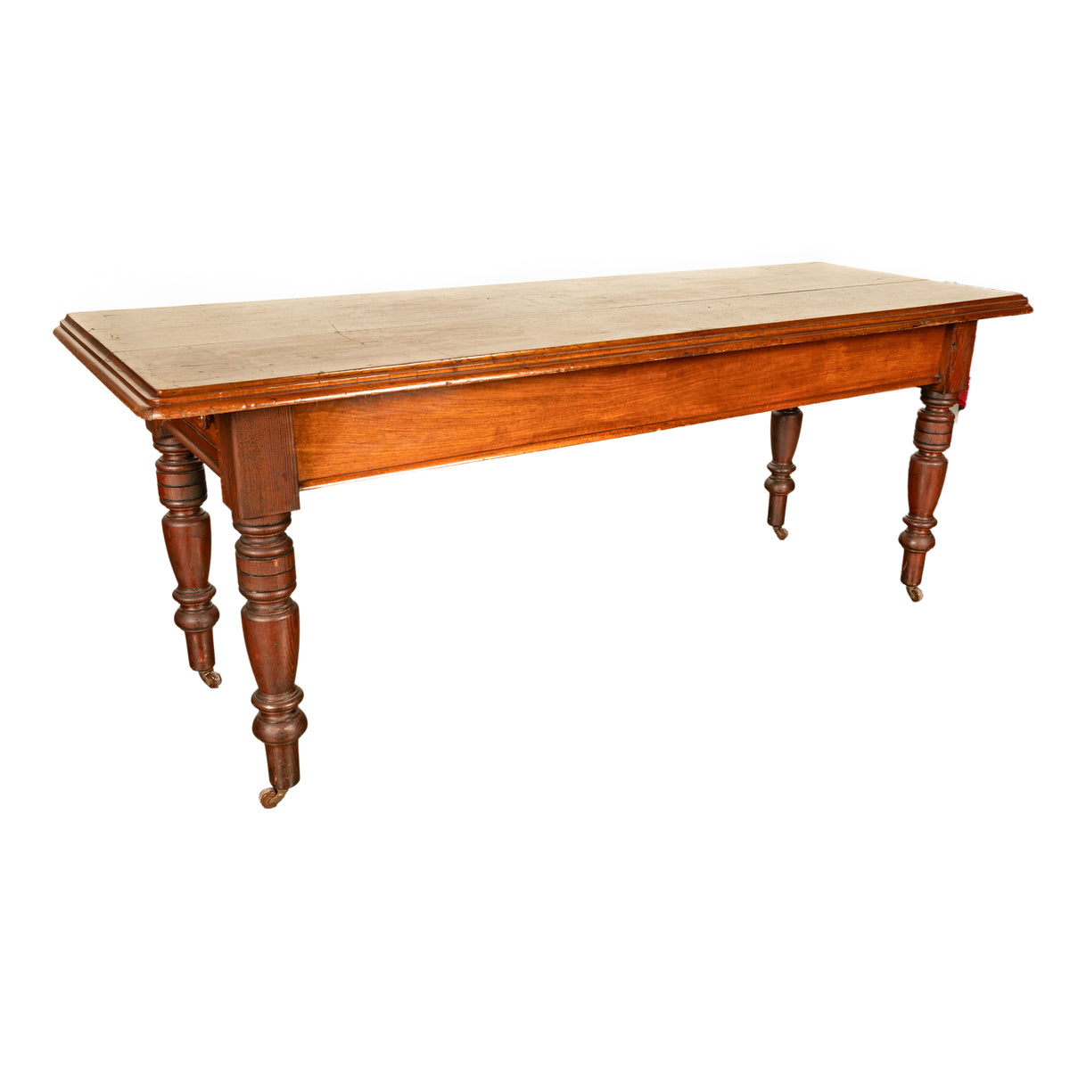 Antique 19th Century English Walnut Farm Country House Dining Refectory Table, circa 1860