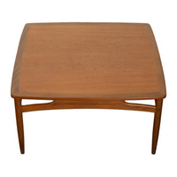 Mid Century Modern Danish Style Square Teak Coffee Table G Plan Kofod Larsen 1960