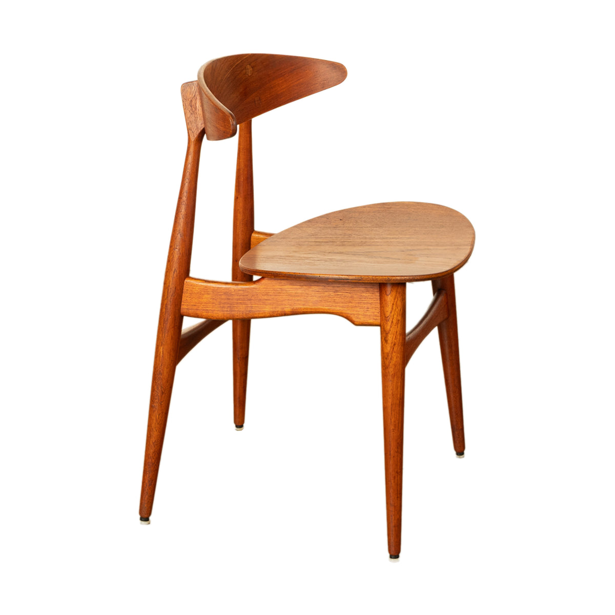 Danish MCM Set of Four Hans J. Wegner CH-33 Teak Chairs Carl Hansen & Søn 1960