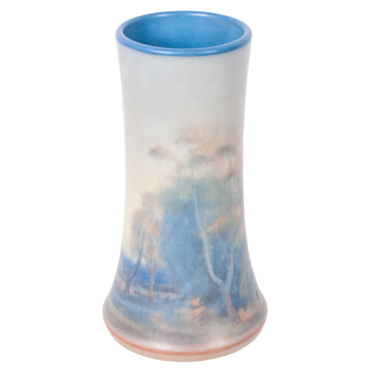 Antique Pottery Scenic Vellum Landscape Vase Fred Rothenbusch for Rookwood 1925