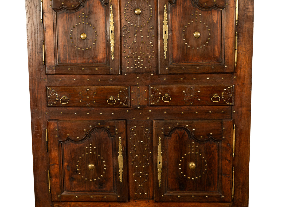 18th Century French Brittany Chestnut Cabinet, circa 1720