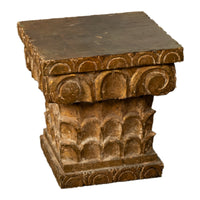 Antique 18th Century Spanish Colonial Lifesize Saint Paul Carved Estofado Statue Santo 1750