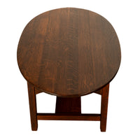 Antique American Arts & Crafts Mission Oak Library Table Desk Ritter Bros Philadelphia Circa 1910