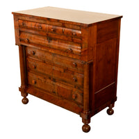 Antique American Classical Mahogany Chest Drawers Dresser Commode New York 1830