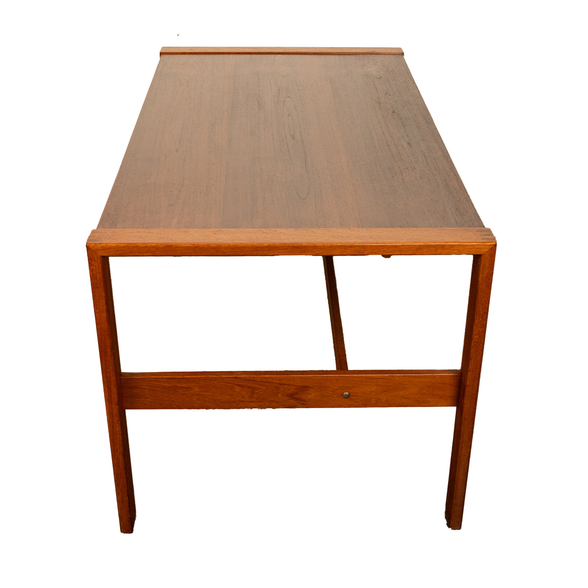 Mid Century Modern Danish Teak Desk Skovby Møbelfabrik 55" Wide Signed 1970