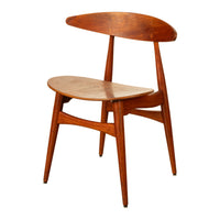 Danish MCM Set of Four Hans J. Wegner CH-33 Teak Chairs Carl Hansen & Søn 1960