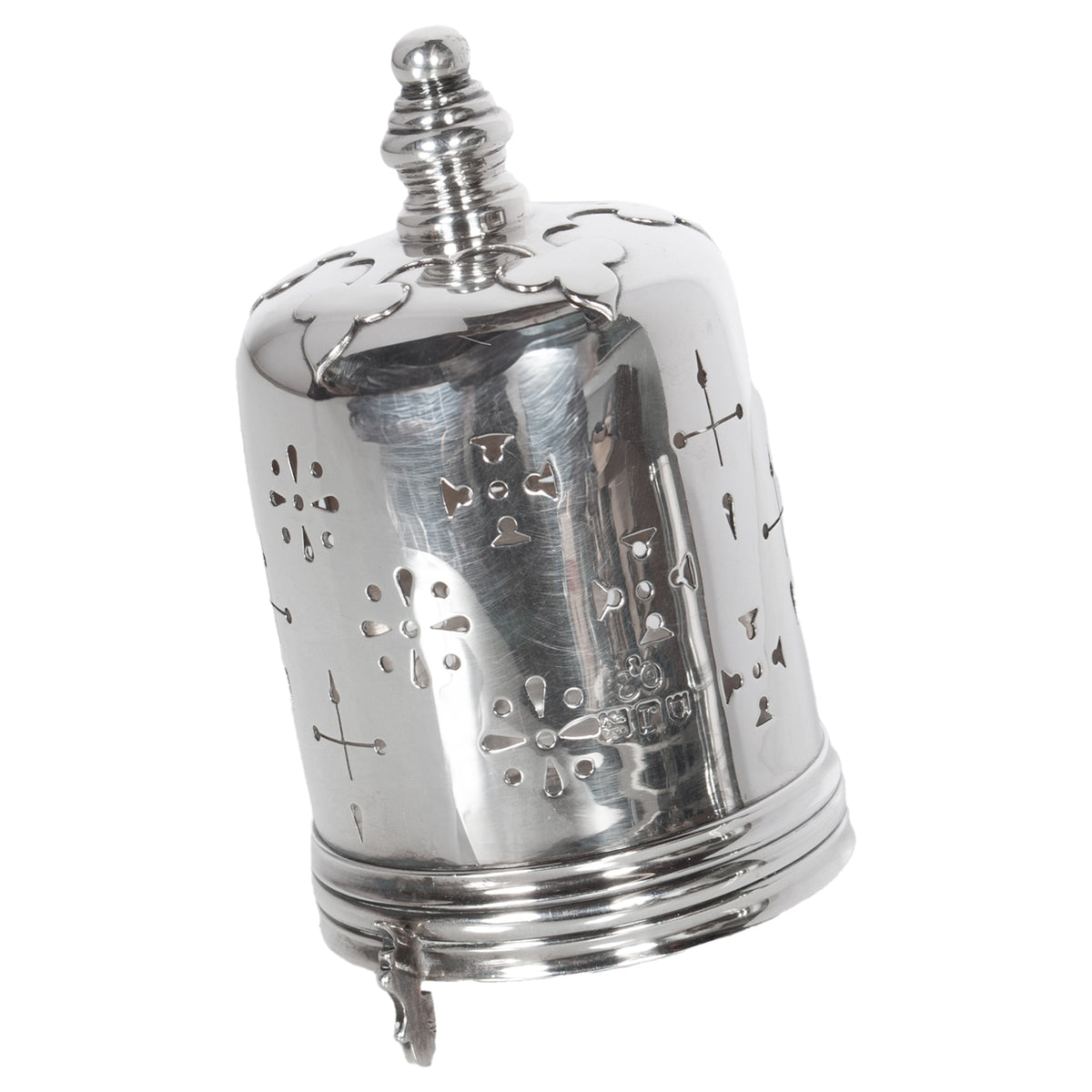 Antique English Sterling Silver Silver Sugar Shaker Caster Muffineer Elkington & Co London 1912