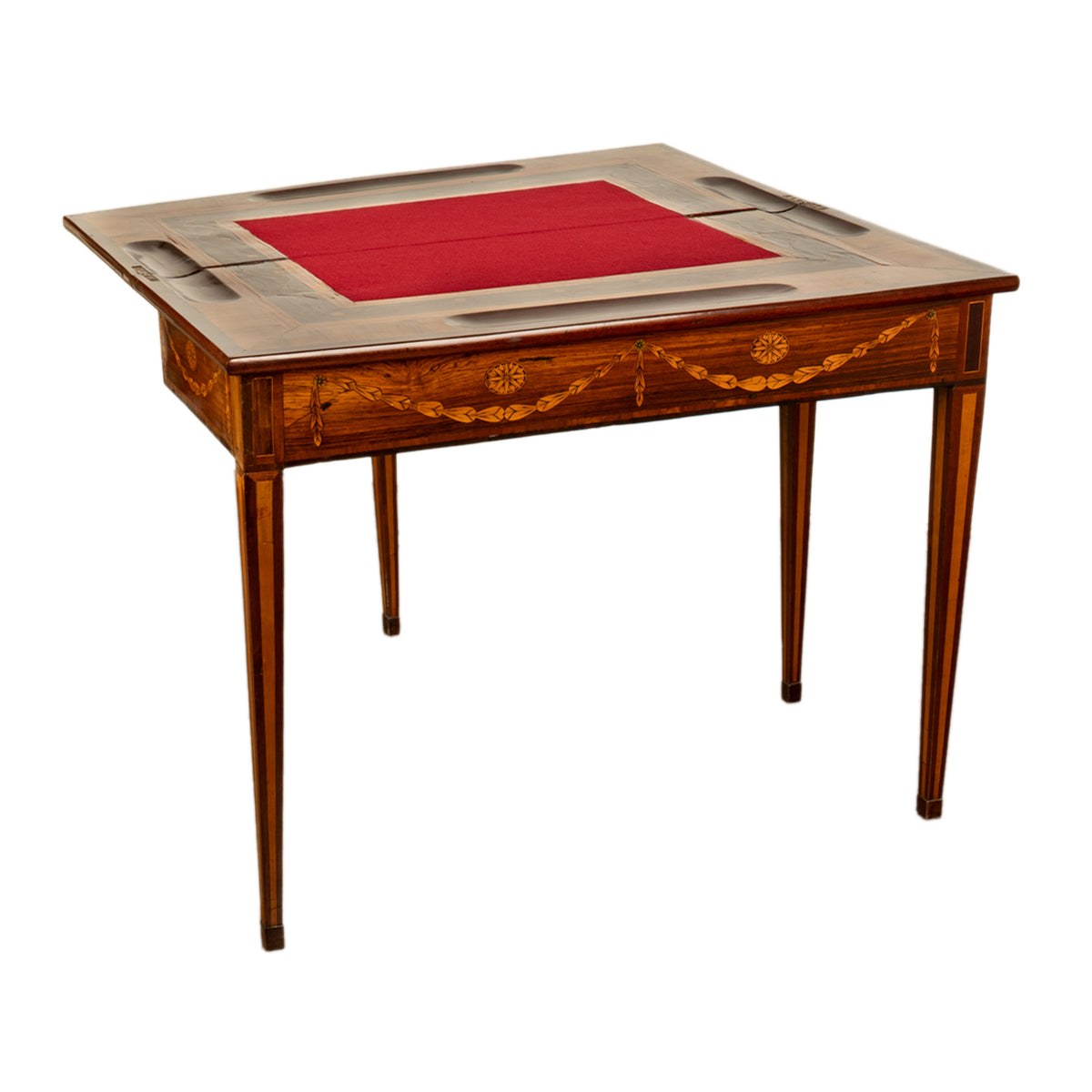 Antique 18th Century Russian Rosewood Marquetry Games Table by Christian Meyer