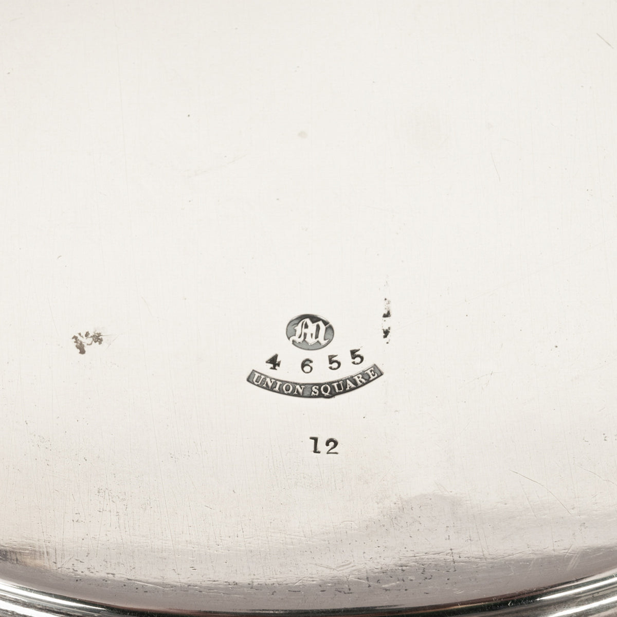 Antique Engraved Sterling Silver Tiffany & Co Footed Salver Tray New York 1870
