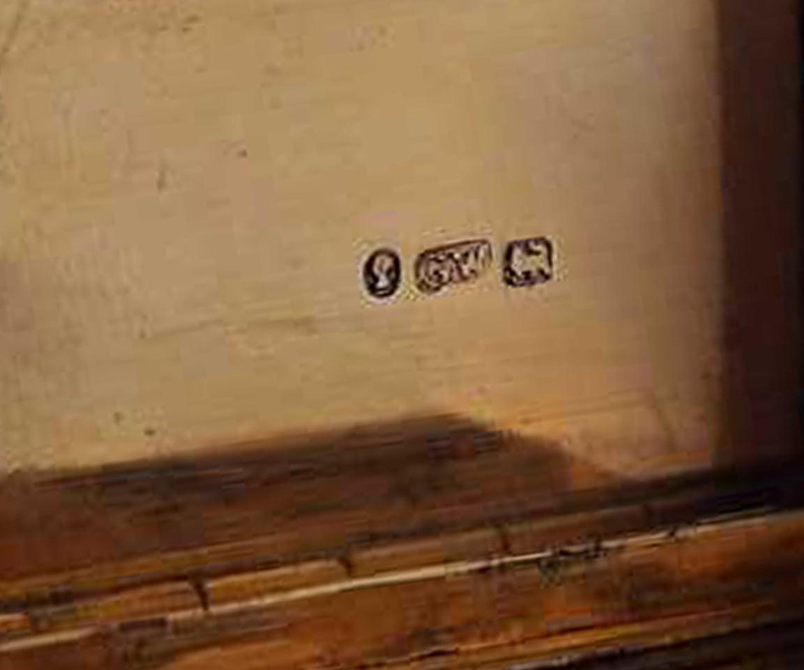 Antique Sterling Silver Gilt Engraved Vinaigrette Birmingham Gervase Wheeler