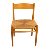Mid Century Hans Wegner Set 4 Beech Danish Cord Dining Chairs Carl Hansen & Søn