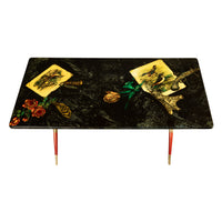 Italian Mid Century Modern Piero Fornasetti "Caccia" Coffee Table Milan 1955
