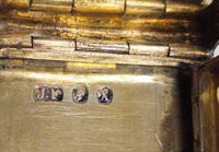 Antique Sterling Silver Miniature Vinaigrette Locket James Fenton Birmingham