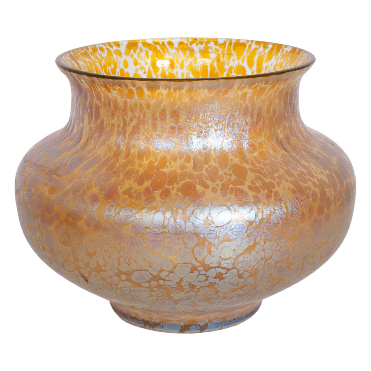 Large Antique Loetz Candia Papillon Iridescent Art Nouveau Glass Vase Austria 1898