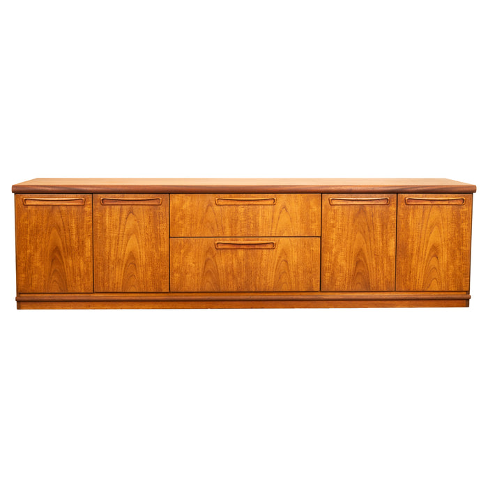 Vintage Mid Century Modern Danish Teak Credenza Sideboard Console Avalon 1960s