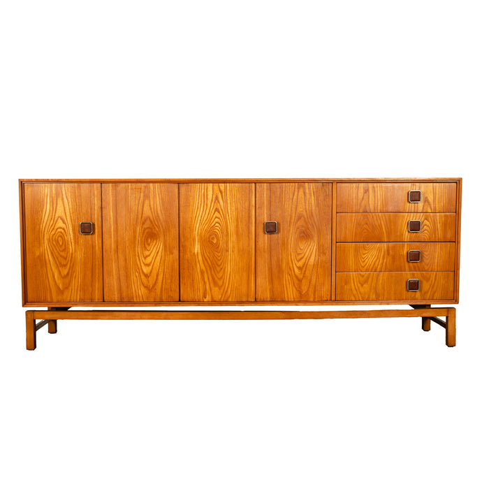 Original Danish Mid Century Modern Teak Credenza Sideboard Cabinet 6' Long 1960