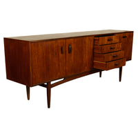 Mid Century Modern Vintage G-Plan "Brasilia" Long Teak Credenza sideboard 1965