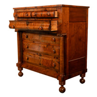 Antique American Classical Mahogany Chest Drawers Dresser Commode New York 1830
