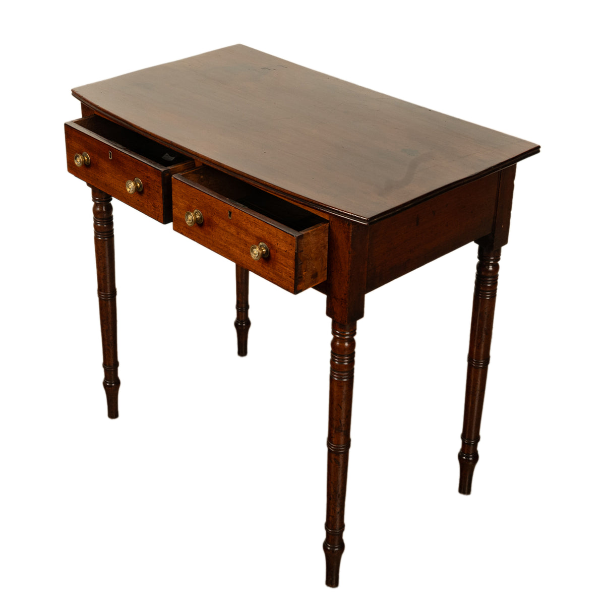 Antique Georgian Mahogany Two Drawer Console Side Writing Table Gillows 1790