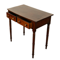 Antique Georgian Mahogany Two Drawer Console Side Writing Table Gillows 1790