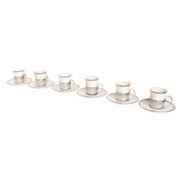 Antique Set of 6 Shelley China Demitasse Cups Saucers Sterling Silver Mappin Webb Birmingham 1919