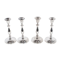 Antique Sterling Silver Set Six Candelarbra Candlesticks Ellis & Co London 1925
