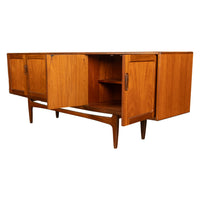 Original Mid Century Modern G Plan Teak Fresco Long 4 Door Drawer Credenza 1966
