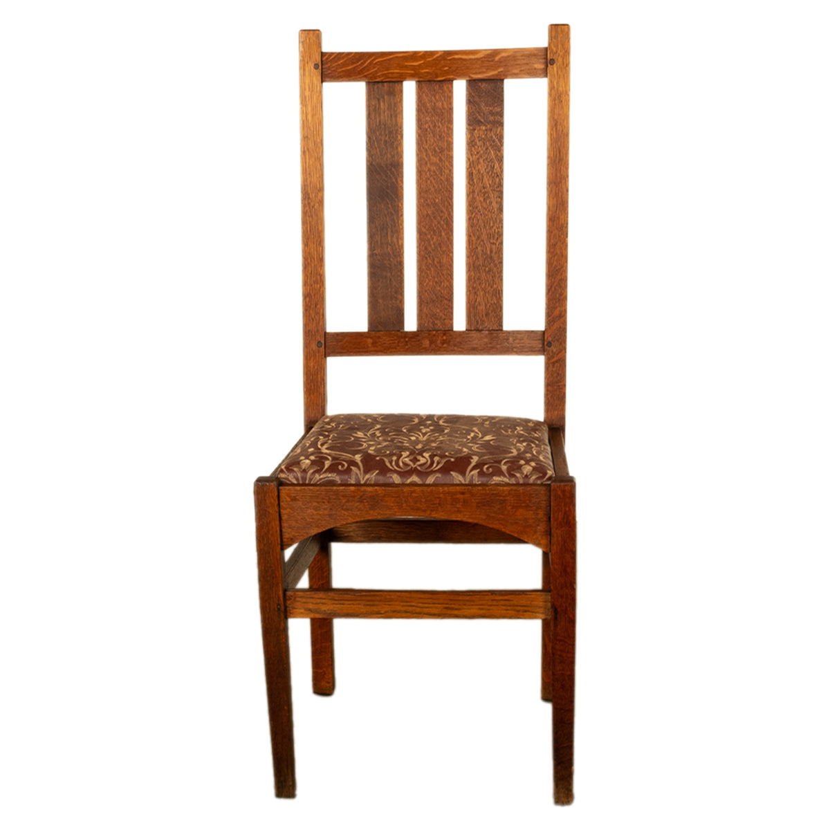 Antique Stickley Arts & Crafts Mission Side or Desk Chair circa 1905