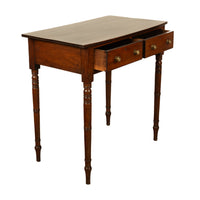 Antique Georgian Mahogany Two Drawer Console Side Writing Table Gillows 1790