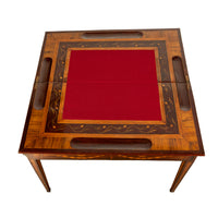 Antique 18th Century Russian Rosewood Marquetry Games Table by Christian Meyer