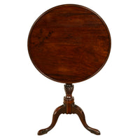 Antique American Carved Chippendale Mahogany Tilt-Top Table Candlestand Philadelphia 1770