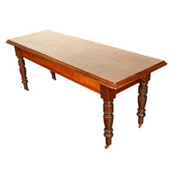 Antique 19th Century English Walnut Farm Country House Dining Refectory Table, circa 1860