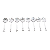 Georg Jensen Acanthus Danish Sterling Silver 69 Piece Flatware Dining Set for 8