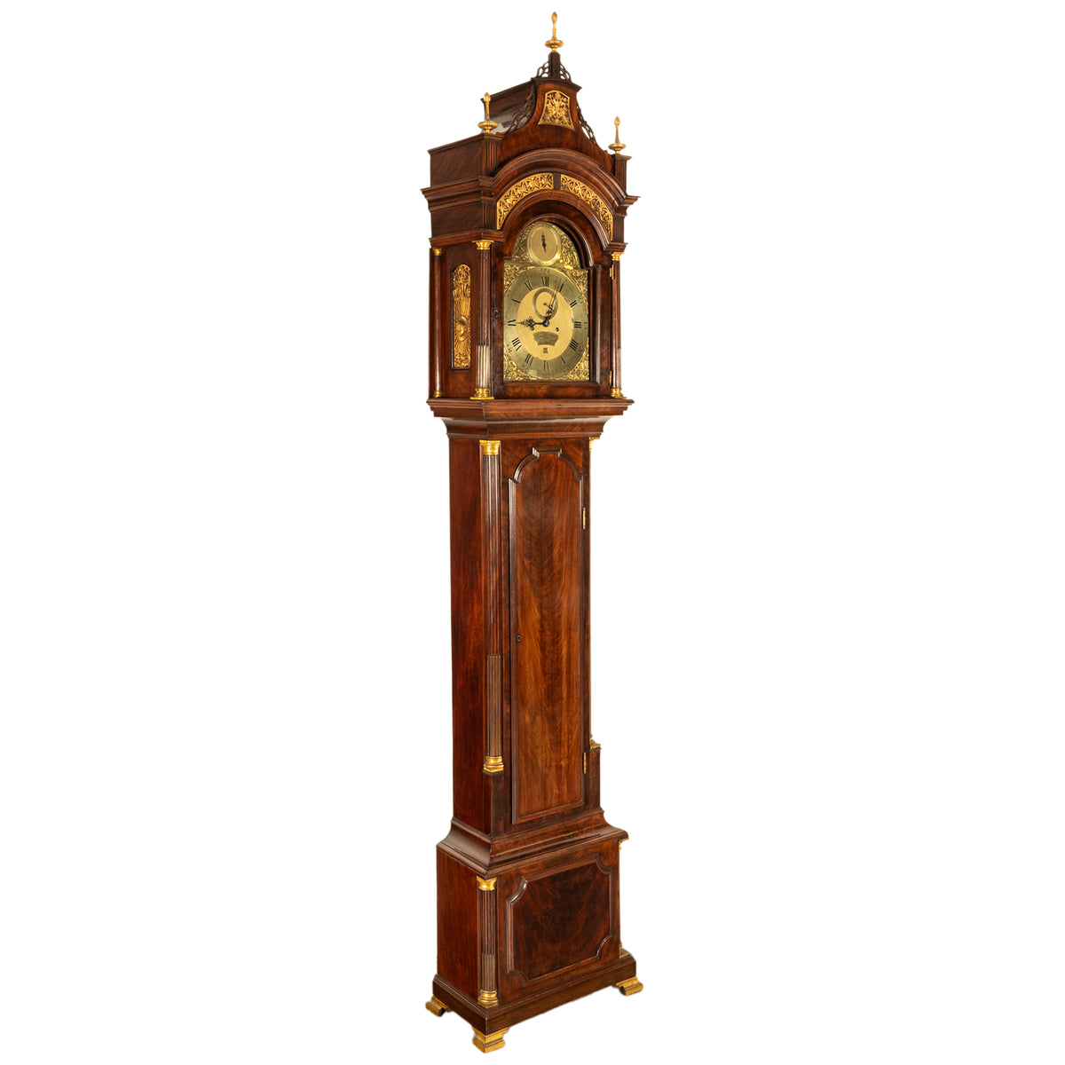 Antique Georgian Mahogany Long Case Grandfather Clock Higgs & Evans London Spanish Market 1770