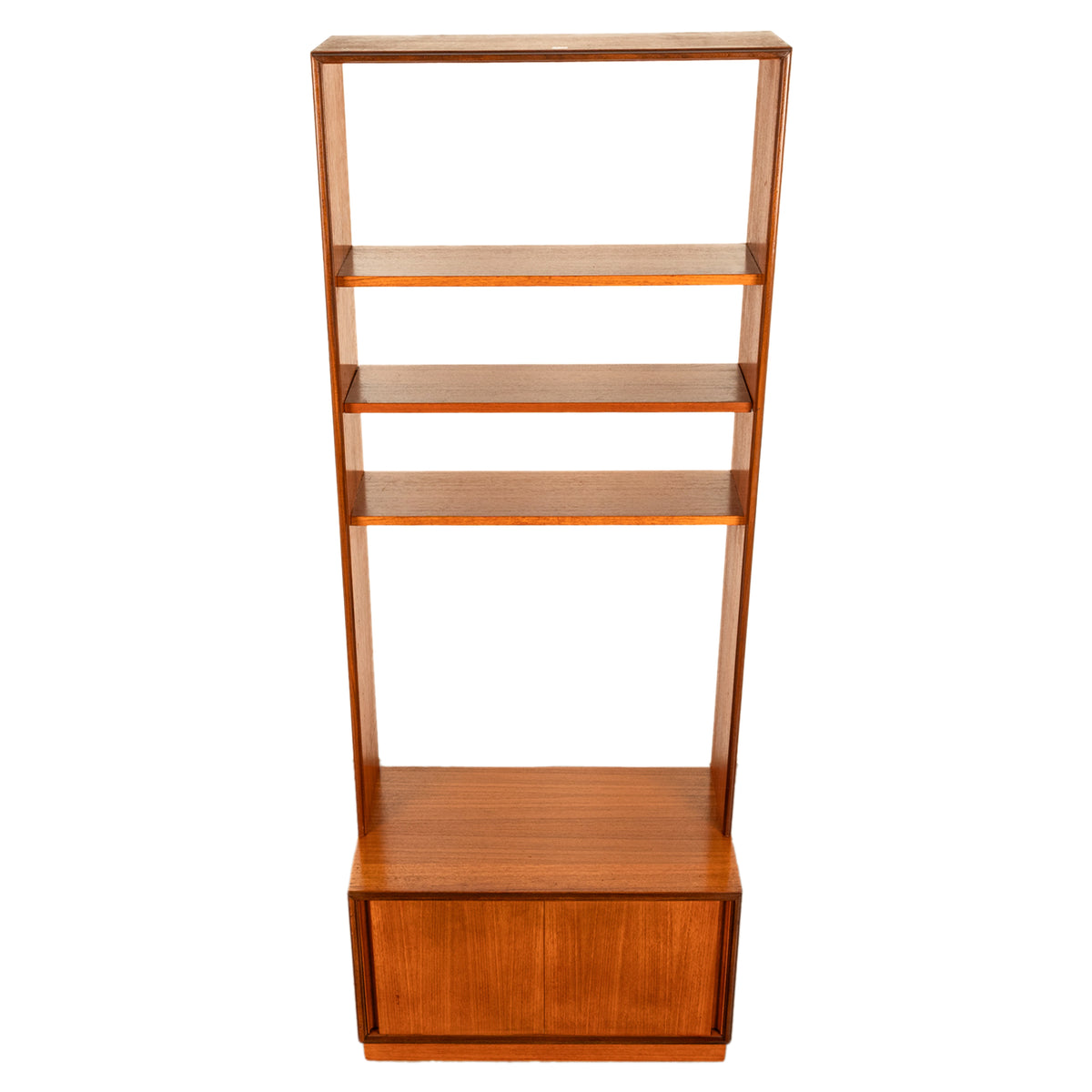 Mid Century Modern Danish Style Teak G Plan Form Five Two Section Bookcase 1967